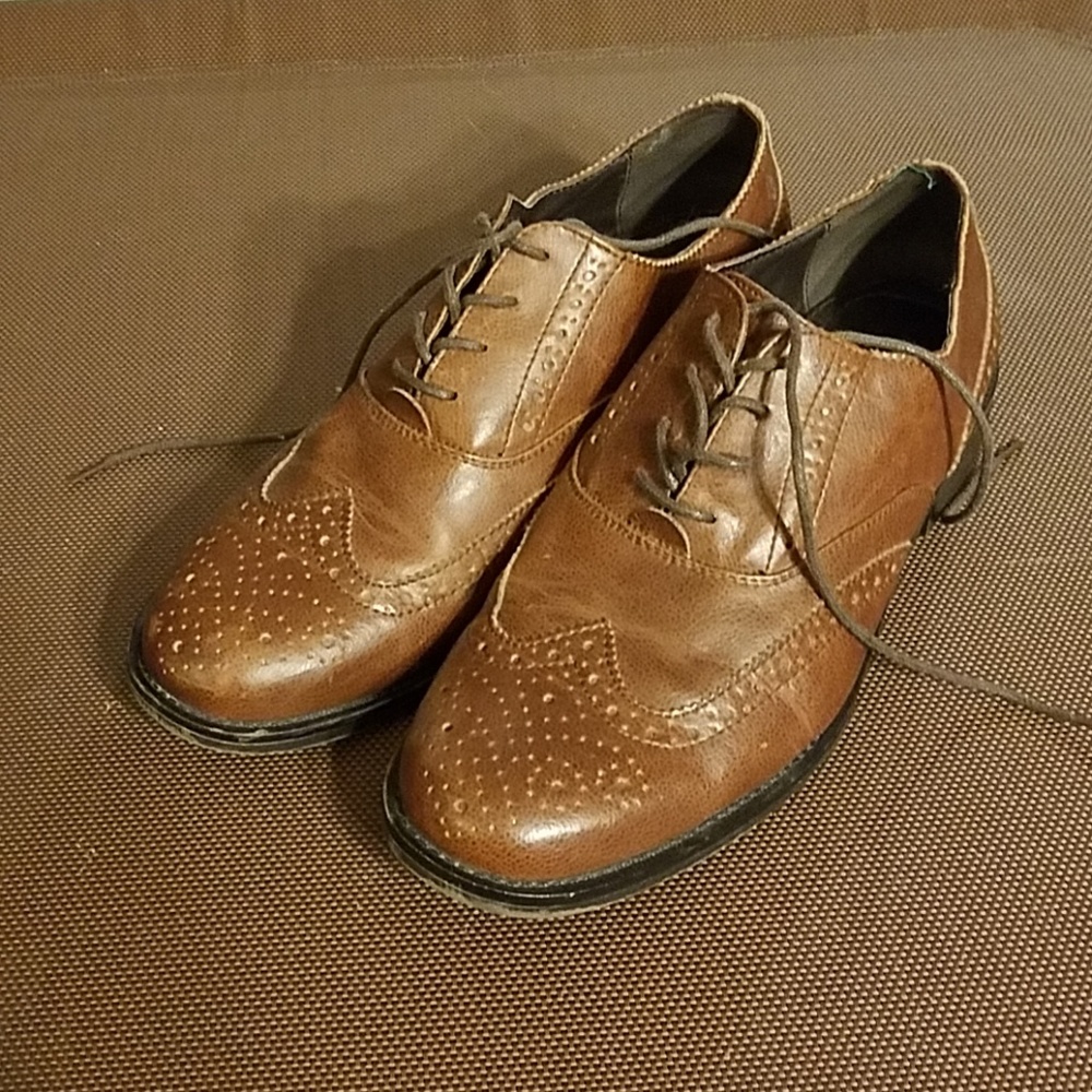 Dexter men's 10 1/2 brown dress shoes